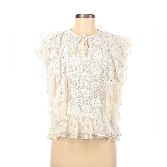 NWOT Verb by Pallavi Singhee Sleeveless Blouse Ivory
Size M - Picture 3 of 13